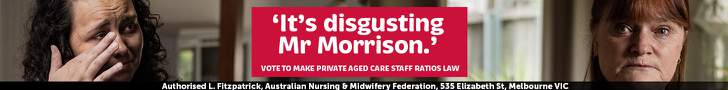 Vote to make private aged care staff ratios law leaderboard advertisement