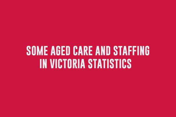 Aged care and staffing in Victoria