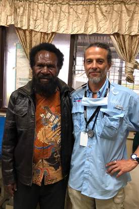 Jason Phieler at Papua New Guinea’s Mendi Hospital
