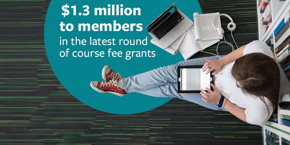 Over $1.3 million awarded in course fee grants