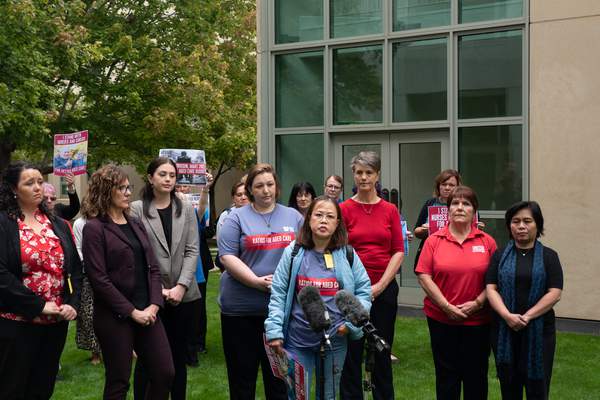 Aged care workers tell Canberra: ‘We’re exhausted, we need ratios’