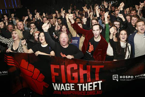 End wage theft for hospo workers