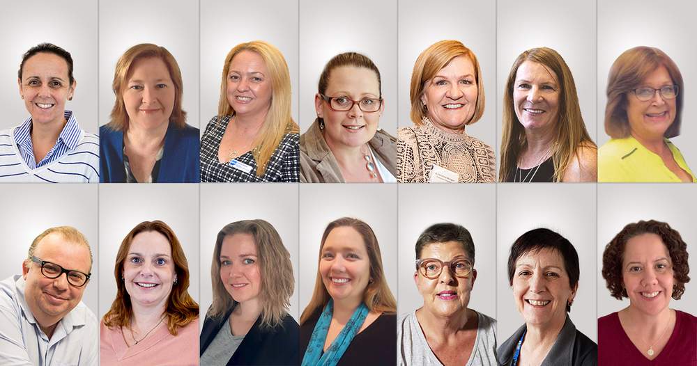 The new ANMF Branch Council members. Top row: Ruth Bloom, Fiona Creswell, Kimberley Pentreath, Erin Sterritt, Chris Morgan, Carol Munro, Lisa Auchetti. Bottom row: Ross Donaldson, Catherine Williams, Kate Mason, Rachel Whyte, Jill Garnder, Deborah Holloway, Kate Reid