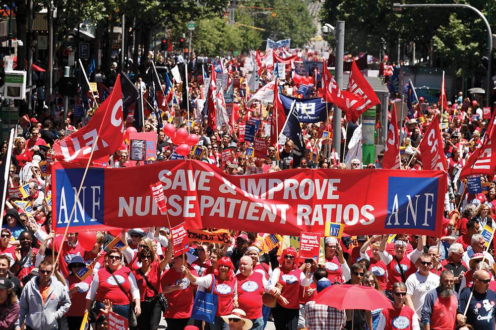 EBA #5 2011-12 ‘Respect our work’ – defending ratios again at a 10,000-strong rally in Melbourne CBD.