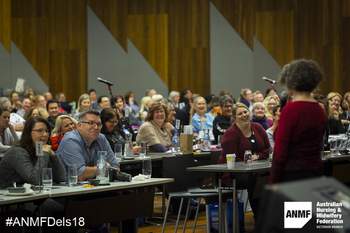 Image from Day 2 at the 2018 ANMF Delegates Conference. Photograph by Chris Hopkins