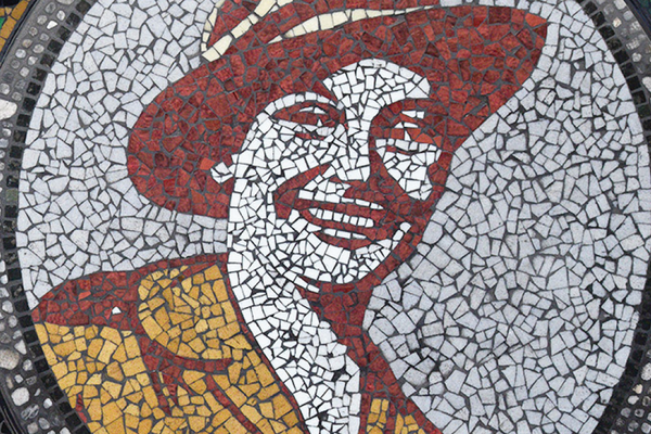 Mosaics honouring wartime legends