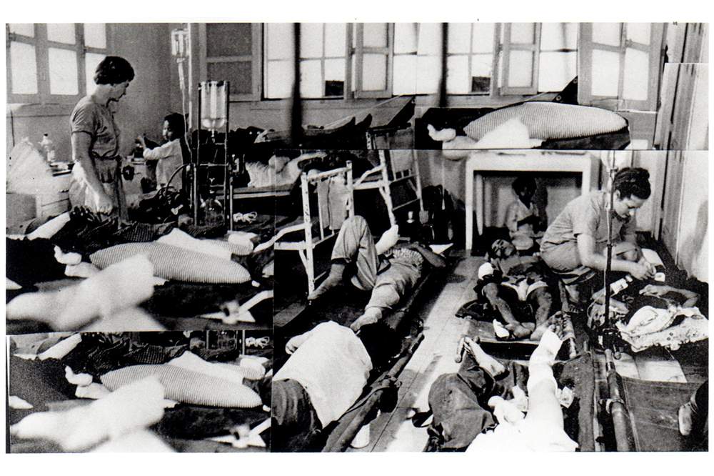 On the ward at Bien Hoa Hospital, Vietnam 1966.