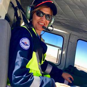 Sharyn Gregoor during her time at the Royal Flying Doctor Service