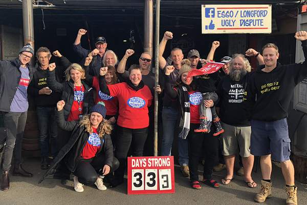 ANMF supports Esso Longford workers
