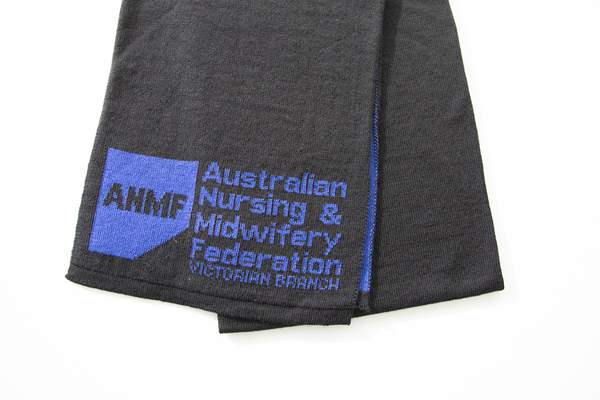ANMF-branded merino woollen made in Victoria scarves now available