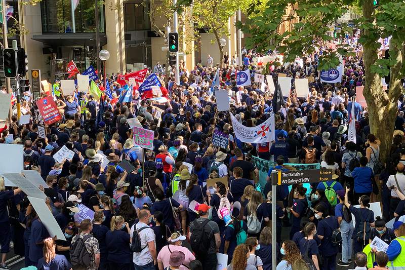 NSW strike: health minister argues ratios would lead to idle nurses